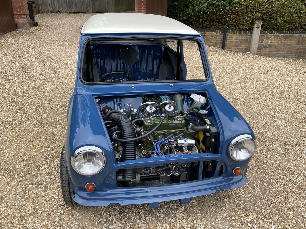 Morris Mini Cooper Mk1 undergoing a bare shell rebuild